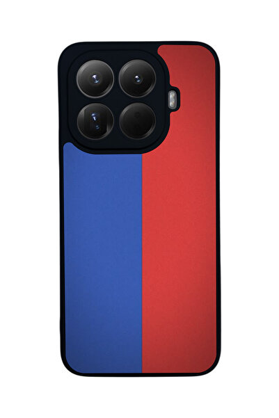 Aksel Kılıf غطاء حماية متوافق مع Mi 15 T Pro 5G، مطبوع، أسود غير لامع، سيليكو...