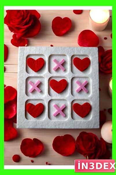İN3DEX مجموعة ألعاب SOS مصنوعة يدويًا على شكل قلب وحرف X من اللباد