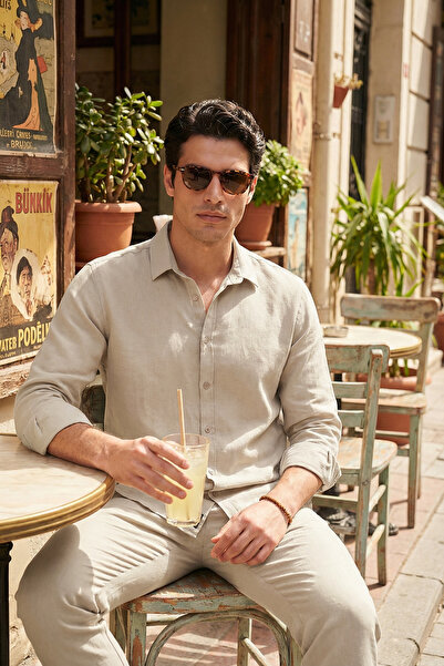 Buratti Регулярний крій Класичний комір Довгі рукави Сорочка Чоловіча СОРОЧКА...