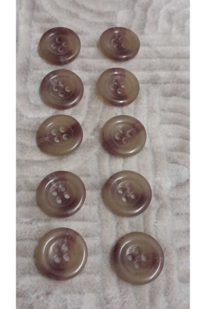 ILERI EUROPE Polyester Button 24 Size 16 mm 10 Pieces