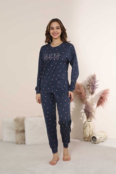 lindros 0678 Sofi̇a Long Sleeve Pajama Set