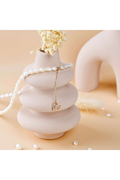 BLACK SWAN Bijoux Necklace with cultured pearls and 14K gold chain extension ...