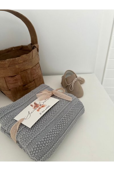 Sincabın Düşleri Welcome Baby Newborn Gift Spring Knitwear Blanket Cardigan Outfit Set Hospital Discharge