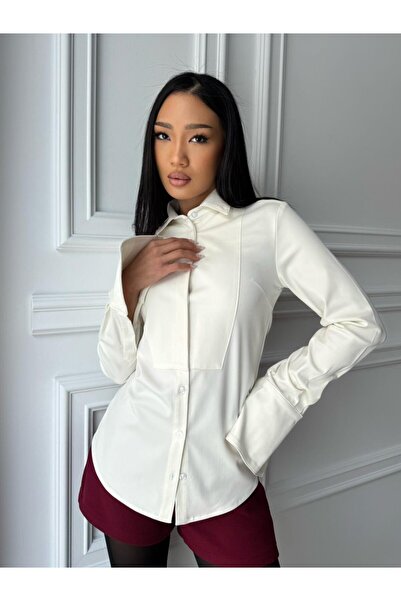 CC STORE DOLCE shirt, off-white, feminine, elegant and Lightweight fitted