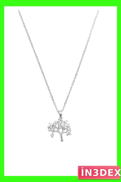 İN3DEX Stainless Steel Necklace 45cm Nature Themed Accessory