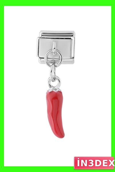 İN3DEX حلية على شكل فلفل من الفولاذ المقاوم للصدأ مقاومة للسوائل