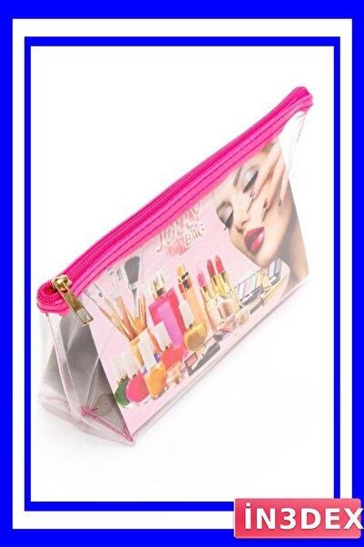 İN3DEX Medium Size Transparent Cosmetic Bag 25X12X8 cm