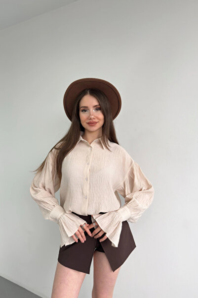 Sorridi Beige Spanish Sleeve Shirt