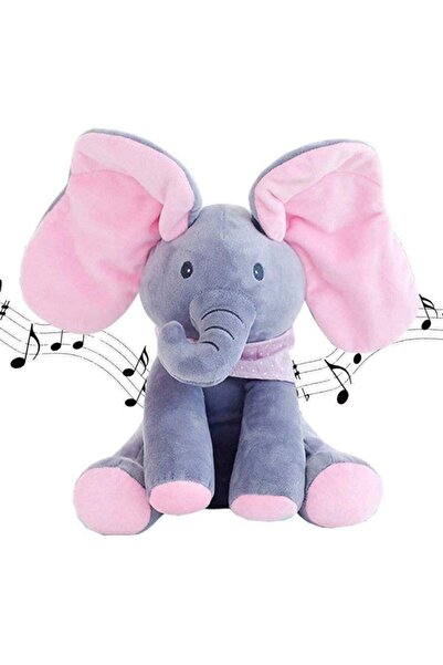 buz Διαδραστικό παιχνίδι ελέφαντας, Κου-κου, Τραγουδάει και μιλάει, Αγγλικά, Ροζ