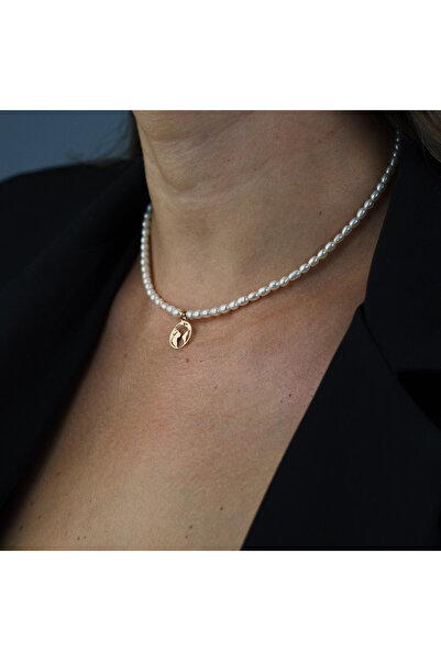 BLACK SWAN Bijoux Colier din perle naturale si pandantiv globul pamantesc din...