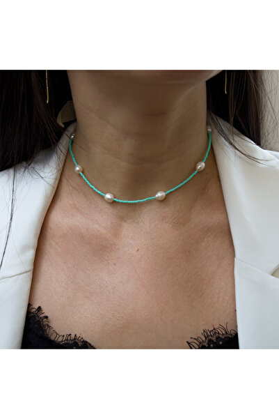 BLACK SWAN Bijoux Colier margele colorate de vara - Perle de cultura si crist...