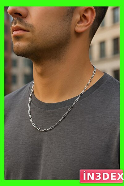 İN3DEX Allergy-Free Durable Steel Necklace