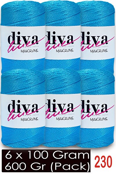 Diva İplik 1,5 мм - 600 г - Полиестерна макраме корда за чанти (опаковка от 6...