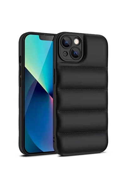 OEM Carcasă moale la atingere pentru iPhone 14, neagră