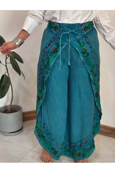 Fibula Bohemian and Authentic Mystical Embroidered Standard Size Cotton Close...