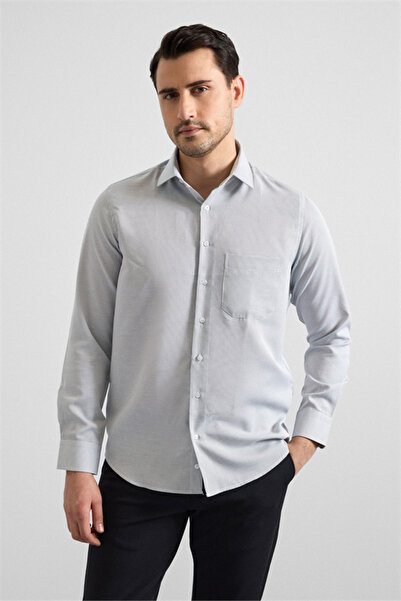 SÜVARİ Siyah Regular Klasik Yaka Casual Gömlek