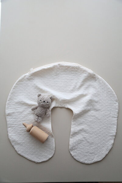 BabyKAR Ponponlu Breastfeeding Pillow Cover – Removable 100% Cotton Muslin Re...