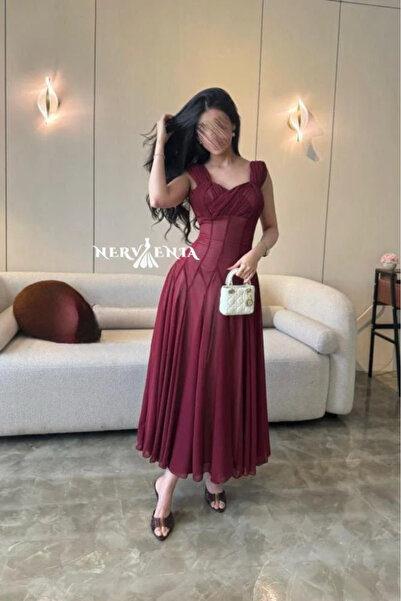 narvenia Serenity chiffon corset dress