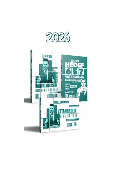 Benim Hocam Yayınları 2026 Benim Hocam KPSS Vatandaşlık Soru Bankası- Ders No...