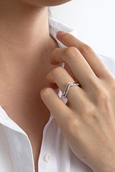 Ressia Double Row Zircon Stone Model Ring