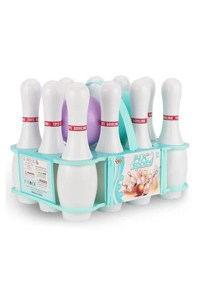 Premium مجموعة بولينج للأطفال من إتش إكس سبورتس - لعبة داخلية بعشرة دبابيس