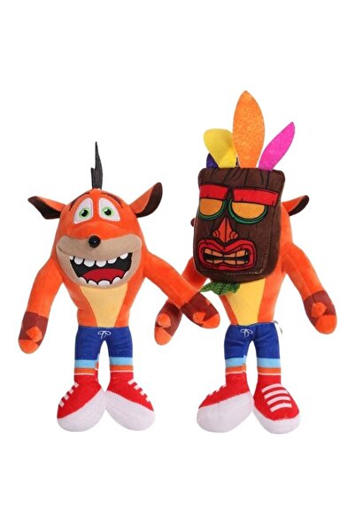 Premium مجموعة كراش بانديكوت وأكو أكو وبري - دمى ألعاب الفيديو