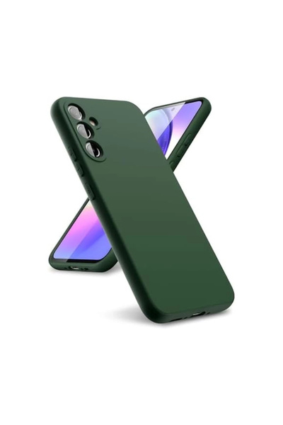eco port جراب سامسونج جالاكسي A24 4G أول سيليكون - أخضر داكن