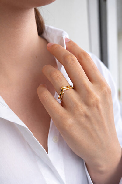 Ressia Double Row Zircon Stone Model Ring