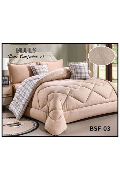 BLUES Royal Summer Bedspread, Single and a Half Size, Rose, 4 Pieces - Luxuri...