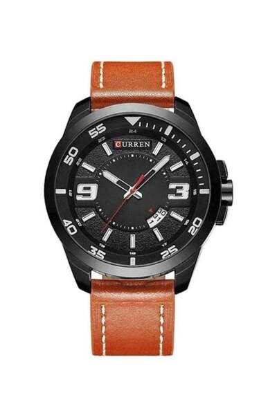 Curren ساعة رجالية تناظرية مقاومة للماء 8213