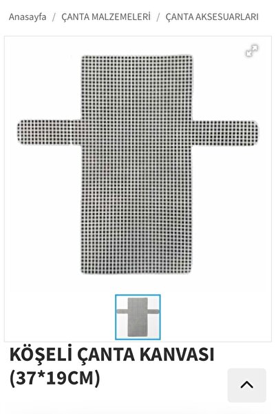 MASAL TUHAFİYE KANVAS KÖŞELİ PLASTİK ÇANTA KANVASI 37*19 CM