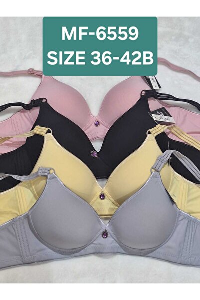 LADY CARE Comfortable underwire bra, various colors, high quality, 4-piece set