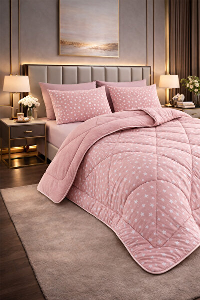 TeksNil Home Double Duvet Set Patterned Welsoft, Anti-Allergic, Reversible (D...