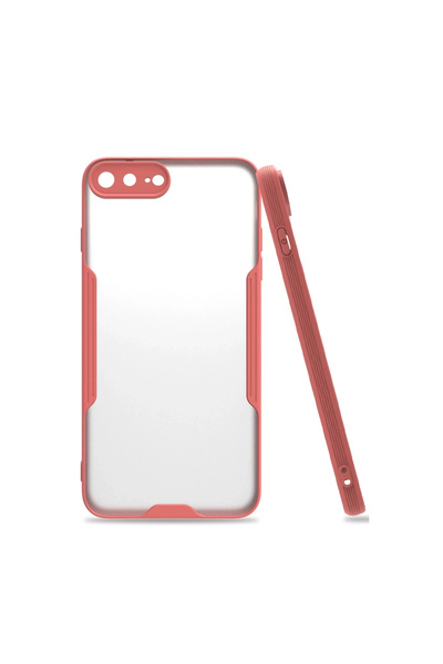 eco port Iphone 7 plus platinum silicone case - pink