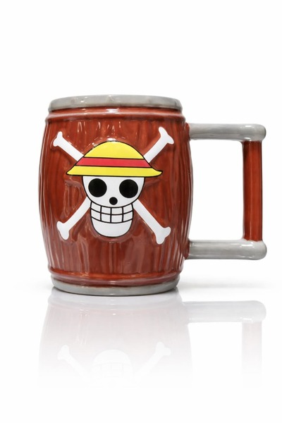 KAZUKO A 3D ceramic mug with a barrel design from ABYstyle, inspired by the O...