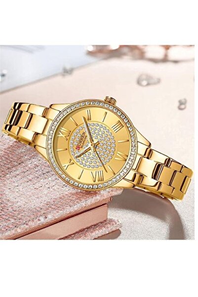 Curren 9084 Original Brand Stainless Steel Band Wrist Watch For Women With Bo...