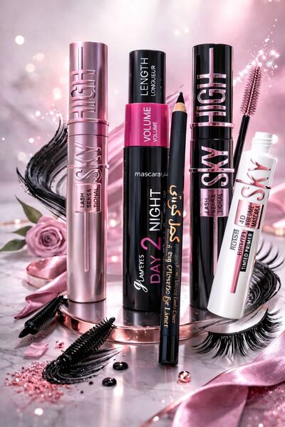 New Love 4-piece mascara set with black eyeliner - exclusive offer, high quality