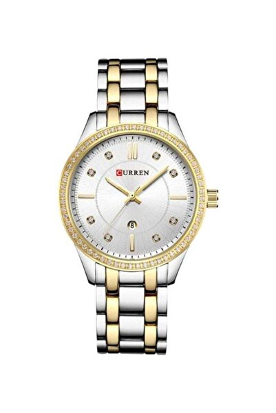 Curren Women's Water Resistant Analog Watch 9010 - 30 mm - Silver/Gold