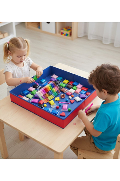 HSM مجموعه صلصال مكونه من 48 قطعه مع حاجز