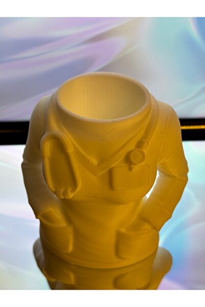 Daynav هدية للطبيب والممرضة: حامل أقلام بتصميم ثلاثي الأبعاد ووعاء زهور - إكس...