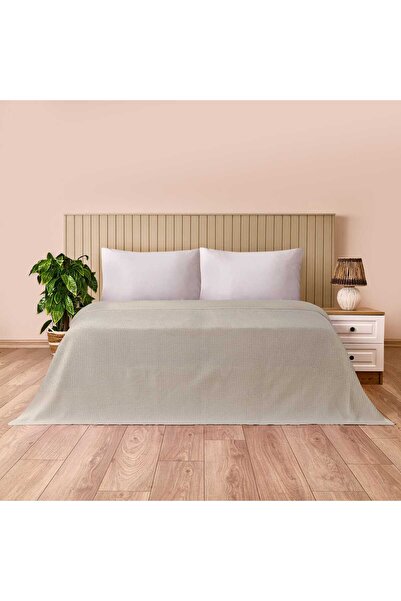 KUT FLY سرير بيكيه مزدوج ناعم - بيج - 200x220 سم