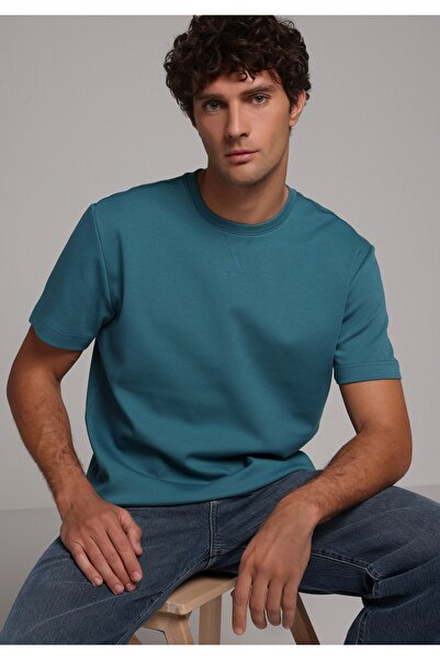 Colin's Udobna muška plava majica kratkih rukava sa okruglim izrezom