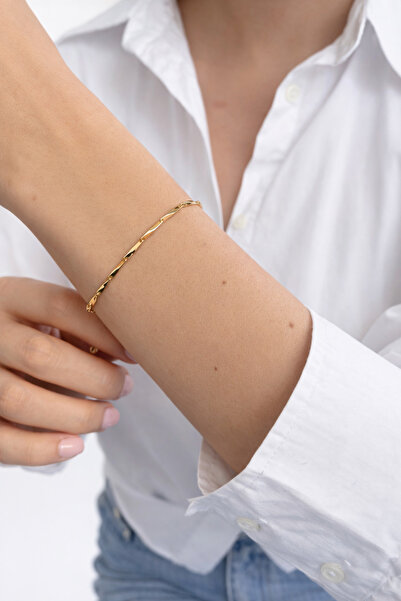 Ressia Steel Zigzag Chain Bracelet