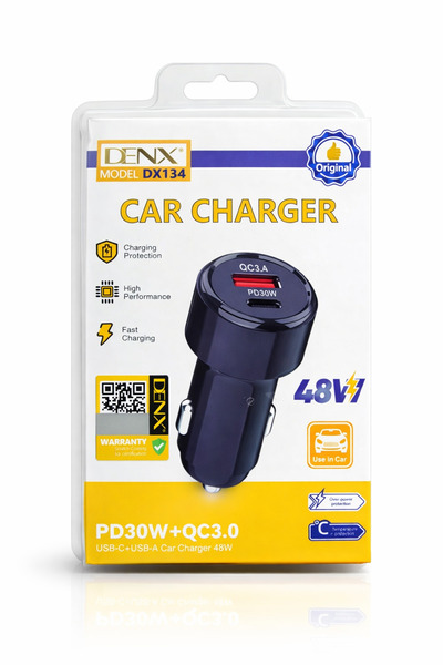 ANAKA DINX 48W Dual Smart Car Charger (Supports Fast Charging for iPhone and ...