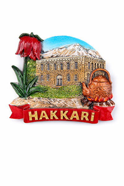 Süreyya Hakkâri Temalı Polyester Kabartmalı Magnet - 7-8 cm Buzdolabı Süsü He...