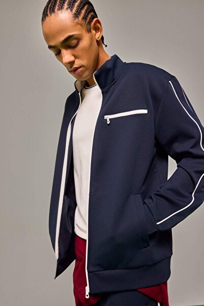 DeFacto Standard Fit Stand Collar Cardigan F9370Ax26Sp