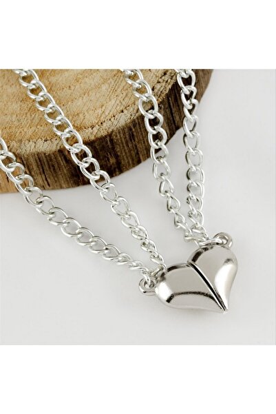 ZERO LAND Storozal Heart Figured Necklace - (64204) Silver Color