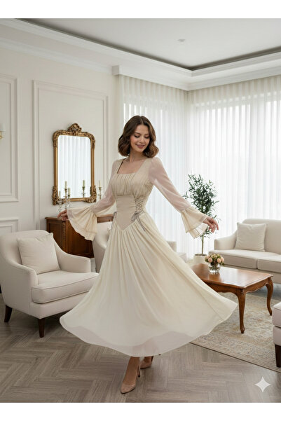 Dora Fashion white evening dress