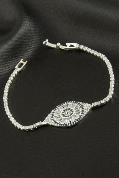 ZERO LAND سوار أطفال بيضاوي الشكل من حجر الزركون من STOROZAL مقاس 16 سم - (62...