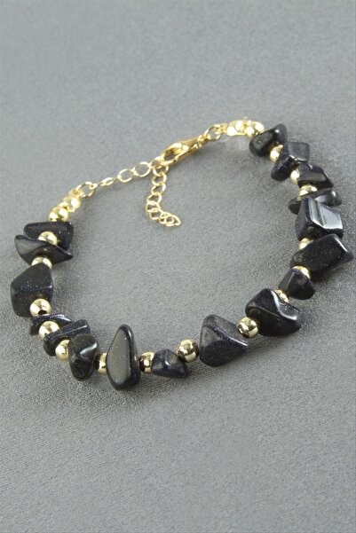 ZERO LAND Storozal Broken Natural Stone Bracelet (63021) - Navy Blue